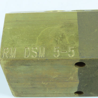 RM DSM 5-5 1/4" NPT x 1" NPT Brass Hydraulic Manifold Block Supply Return