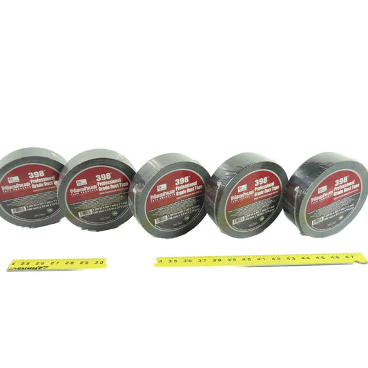 Nashua 398 Professional Grade Duct Tape 1.89in x 60.1yd Black 11 mil Lot Of 5