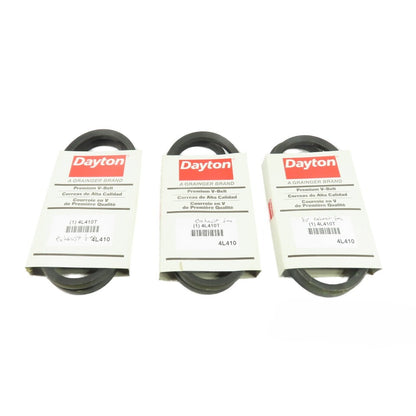 Dayton 4L410T 4L410 V-Belt 1/2" x 41" Belt Lot Of 3
