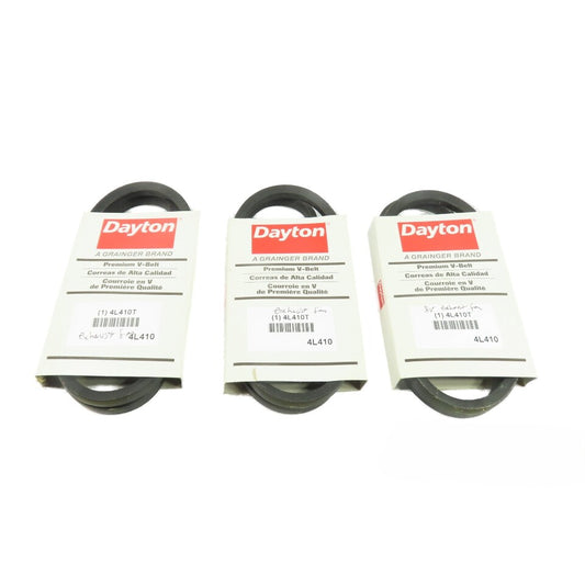 Dayton 4L410T 4L410 V-Belt 1/2" x 41" Belt Lot Of 3