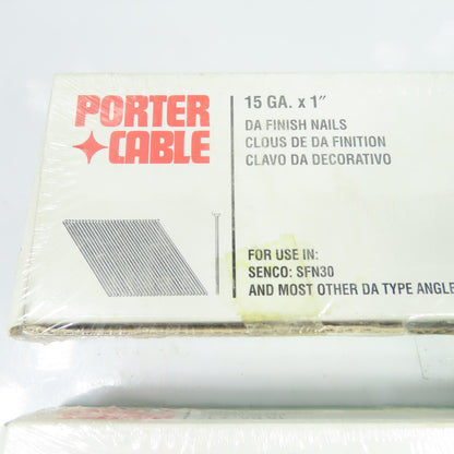 Porter Cable DA15100 15GA x 1" DA Angled Finish Nails Lot Of 8000
