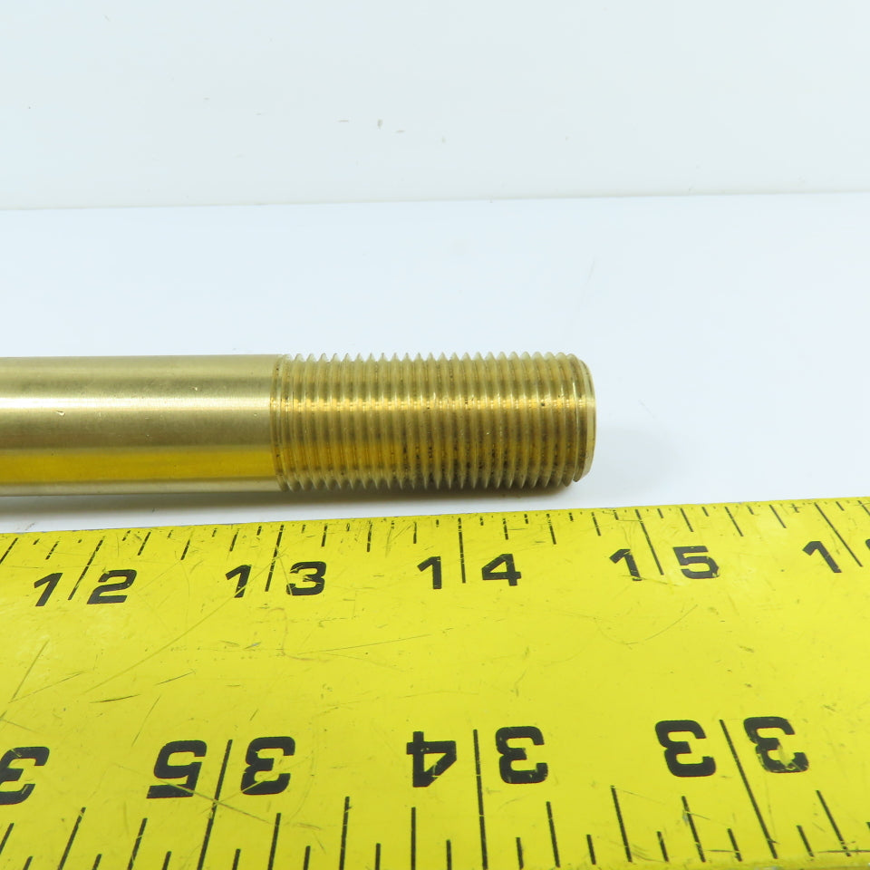 DME 1/2" NPT x 1/2" Brass Hex Extension Elbow 7" OAL