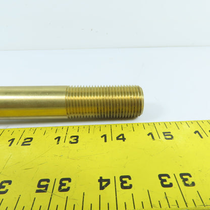 DME 1/2" NPT x 1/2" Brass Hex Extension Elbow 7" OAL