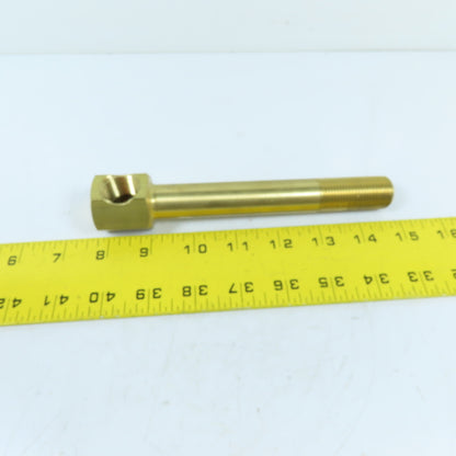 DME 1/2" NPT x 1/2" Brass Hex Extension Elbow 7" OAL