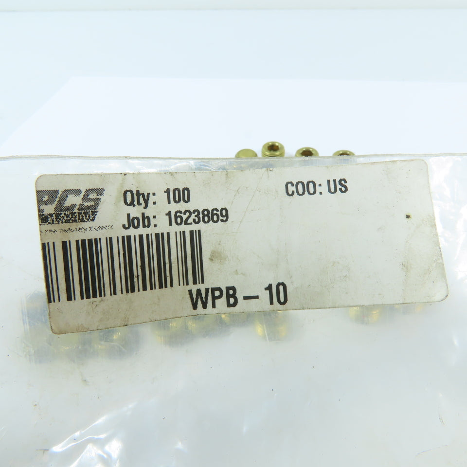 PCS WPB-10 1/8" NPT Brass Recessed Pressure Plug Lot Of 95