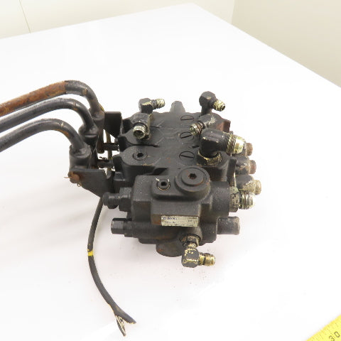 Yale 9099166-10 3-Spool Forklift Valve Hydraulic Mast Hand Control Assy