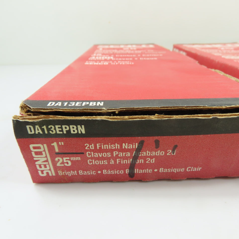 Senco DA13EPBN 1" 15 GA Bright Basic Angled Finish Nails (Lot Of 12000)