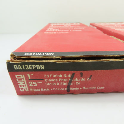 Senco DA13EPBN 1" 15 GA Bright Basic Angled Finish Nails (Lot Of 12000)