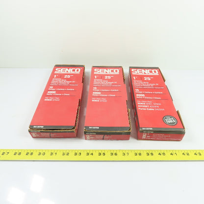 Senco DA13EPBN 1" 15 GA Bright Basic Angled Finish Nails (Lot Of 12000)