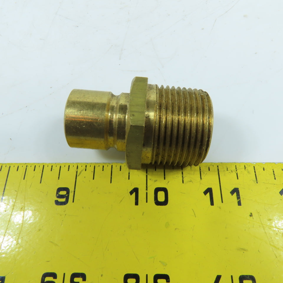DME NS556 3/4" NPT x 1-3/4" OAL Brass Male Plug