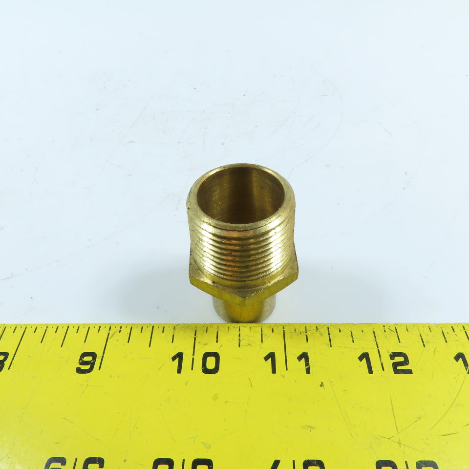 DME NS556 3/4" NPT x 1-3/4" OAL Brass Male Plug