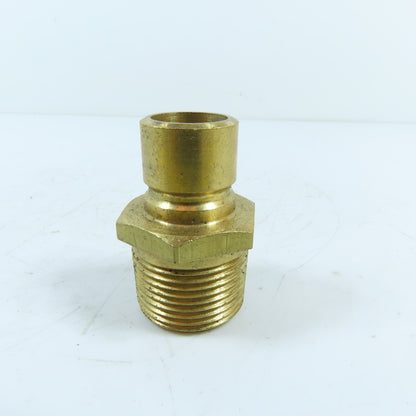 DME NS556 3/4" NPT x 1-3/4" OAL Brass Male Plug