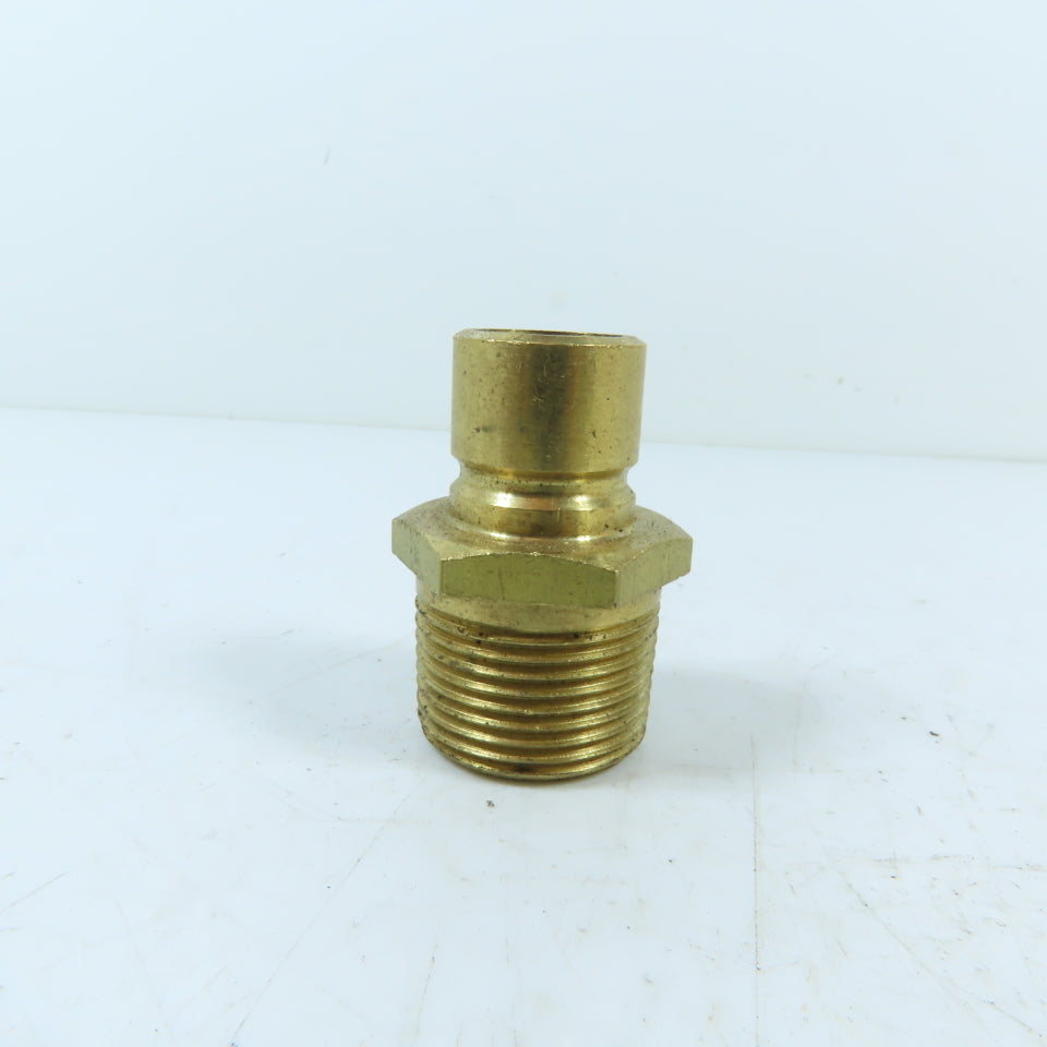 DME NS556 3/4" NPT x 1-3/4" OAL Brass Male Plug