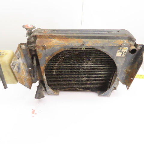 Yale A 388220 Forklift Radiator Assembly W/Fan Shroud & Coolant Reservoir Tank