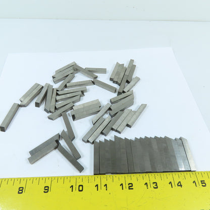 REX 0.236" Square Cut AAA Tool Steel Cut Of Bits Misc. Lengths 1.11Lbs.