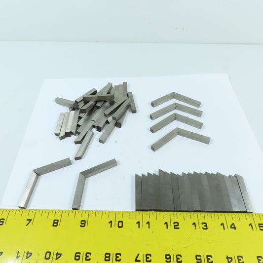 REX 0.236" Square Cut AAA Tool Steel Cut Of Bits Misc. Lengths 1.11Lbs.