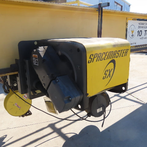 Hoosier Crane 10 Ton Top Running Overhead Bridge Crane 460V 3Ph 38' 9" Span