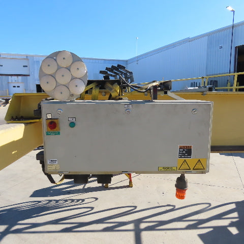 Hoosier Crane 10 Ton Top Running Overhead Bridge Crane 460V 3Ph 38' 9" Span