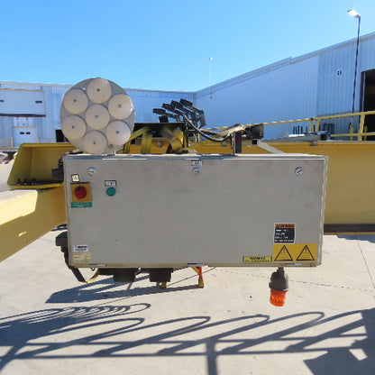 Hoosier Crane 10 Ton Top Running Overhead Bridge Crane 460V 3Ph 38' 9" Span