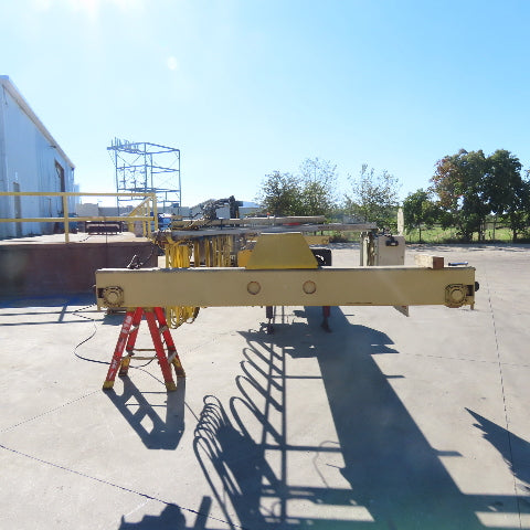 Hoosier Crane 10 Ton Top Running Overhead Bridge Crane 460V 3Ph 38' 9" Span