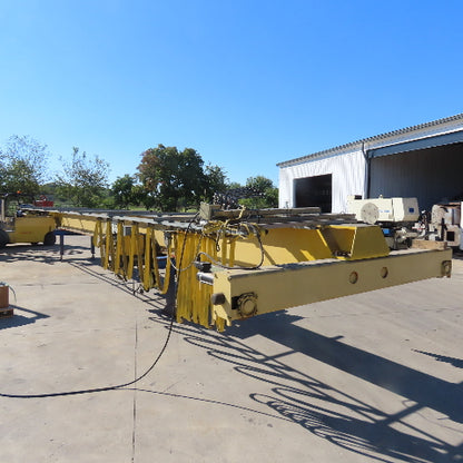 Hoosier Crane 10 Ton Top Running Overhead Bridge Crane 460V 3Ph 38' 9" Span