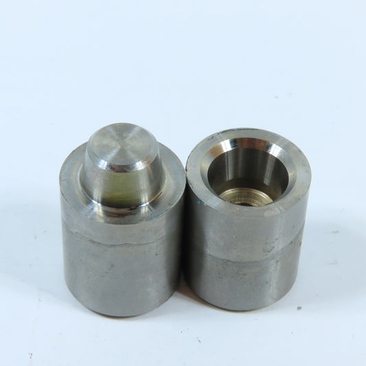 PCS FR-071 1/4-20 Tapered Round Interlock Male & Female Set 3/4" x 1/2" ID
