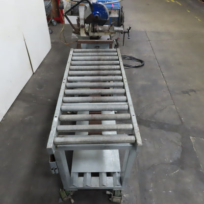 Dake 350 ST 14" Circular Cold Cut-Off Saw 220V 3Ph W/ Roller Conveyor Table