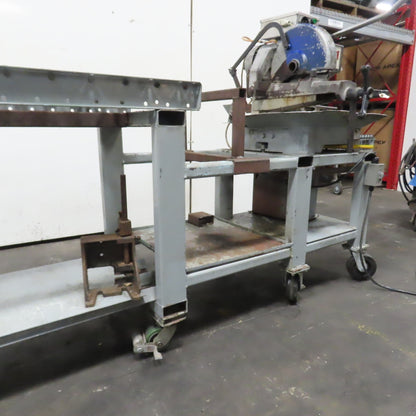 Dake 350 ST 14" Circular Cold Cut-Off Saw 220V 3Ph W/ Roller Conveyor Table