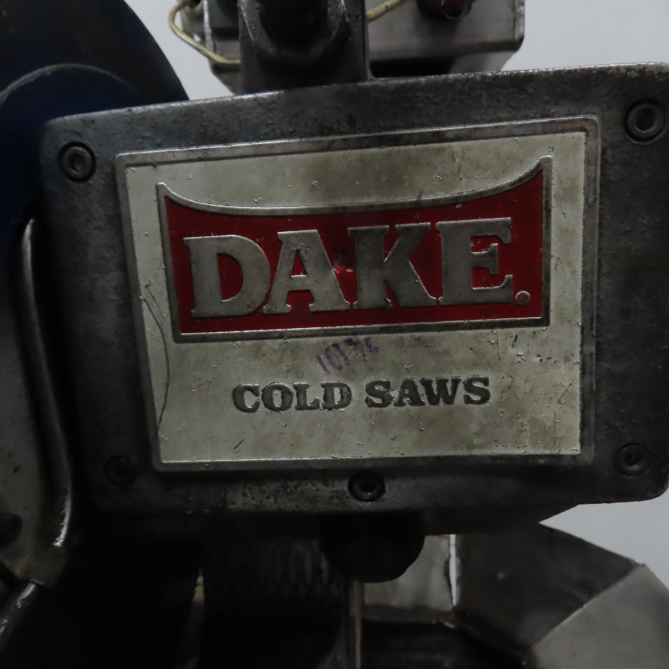 Dake 350 ST 14" Circular Cold Cut-Off Saw 220V 3Ph W/ Roller Conveyor Table