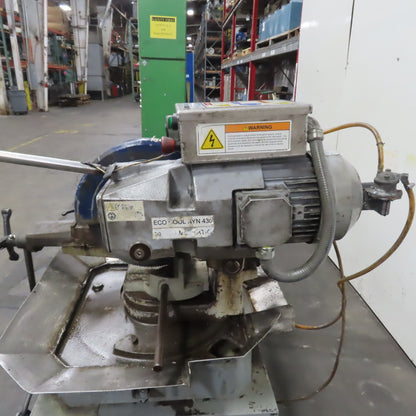 Dake 350 ST 14" Circular Cold Cut-Off Saw 220V 3Ph W/ Roller Conveyor Table