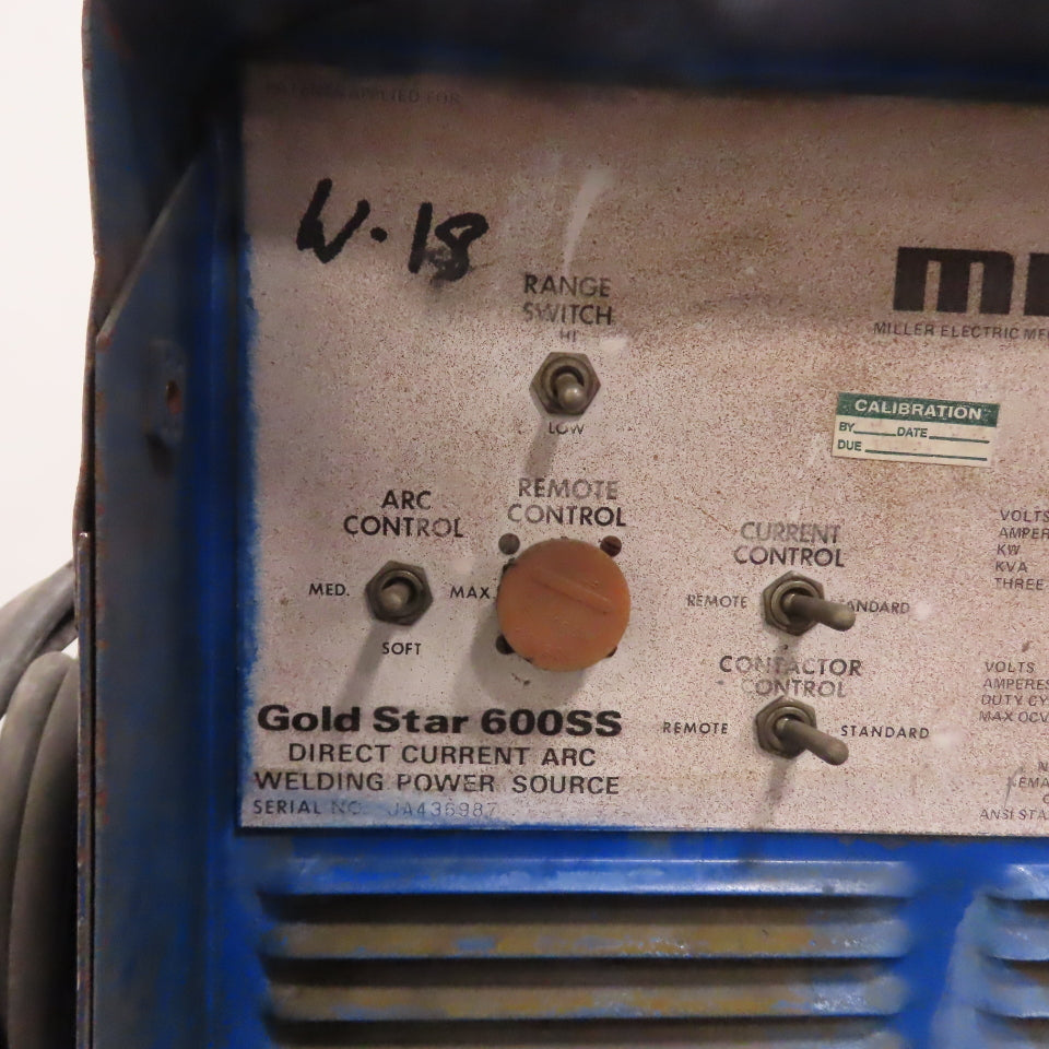 Miller Gold Star 600SS 600A 44V Arc Welding Power Source Welder 230/460V 3Ph