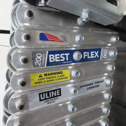 BestFlex 200 18" x 24' Expandable Flexible Skate Wheel Gravity Conveyor 29" Tall