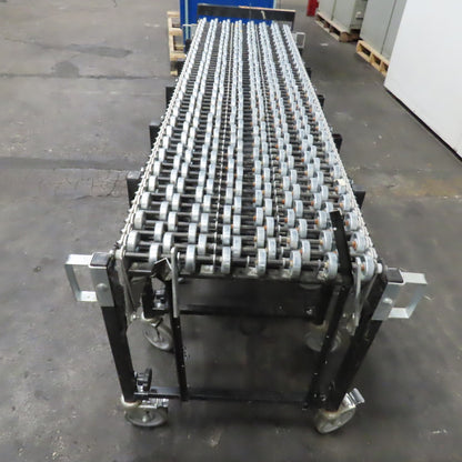BestFlex 200 18" x 24' Expandable Flexible Skate Wheel Gravity Conveyor 29" Tall