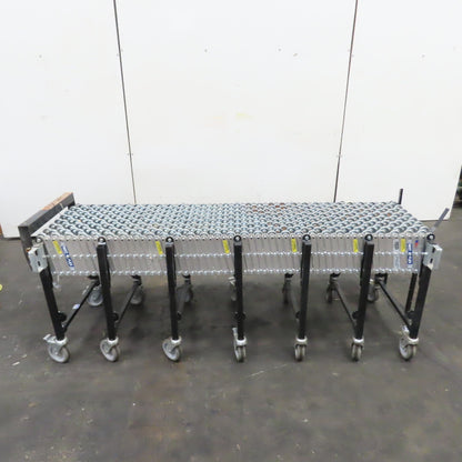BestFlex 200 18" x 24' Expandable Flexible Skate Wheel Gravity Conveyor 29" Tall