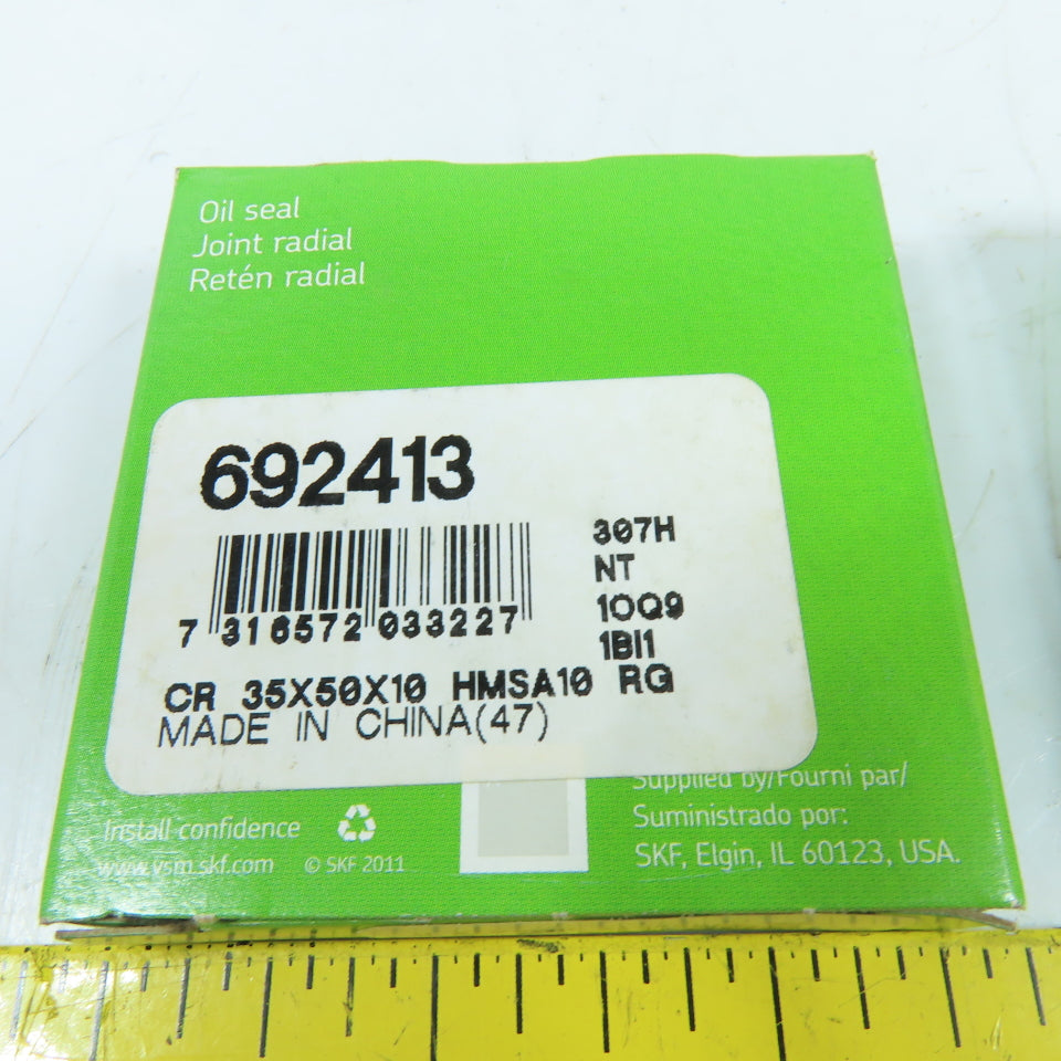 SKF 692413 CR 35x50x10 Oil Seal Double Lip Lot Of 2