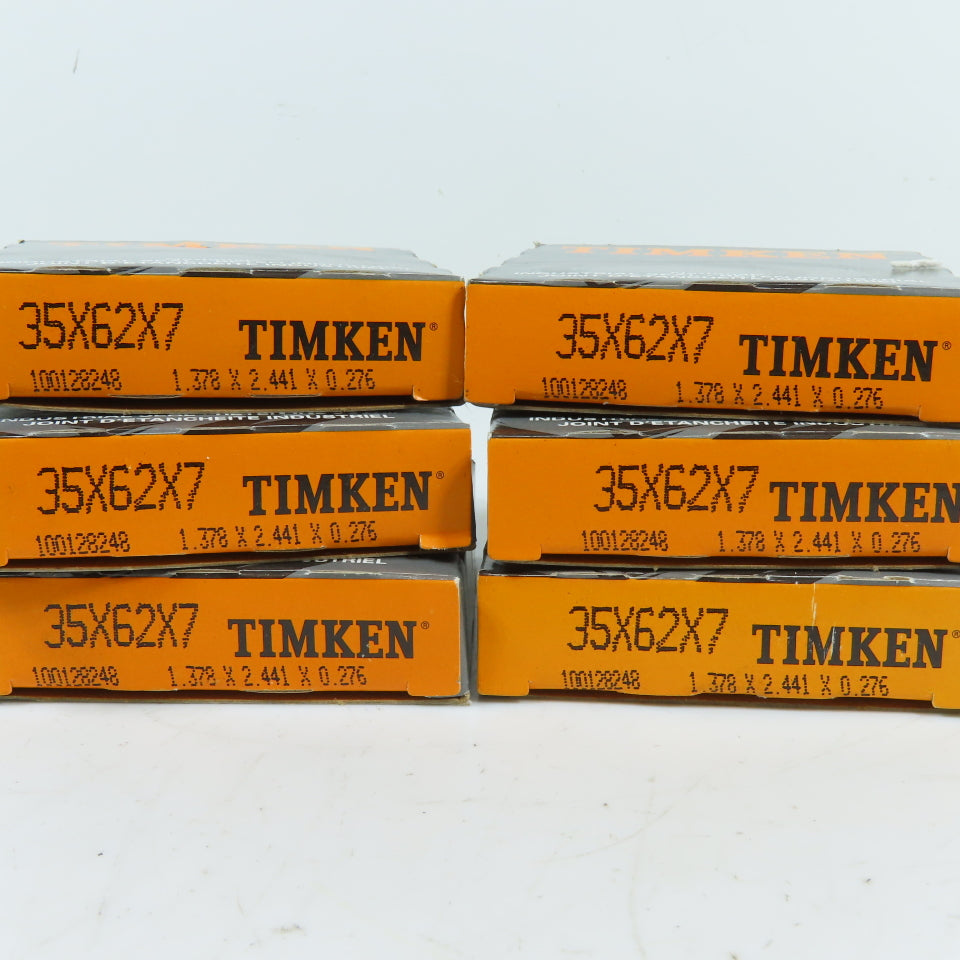 Timken 35x62x7 Oil Seal Lot Of 6