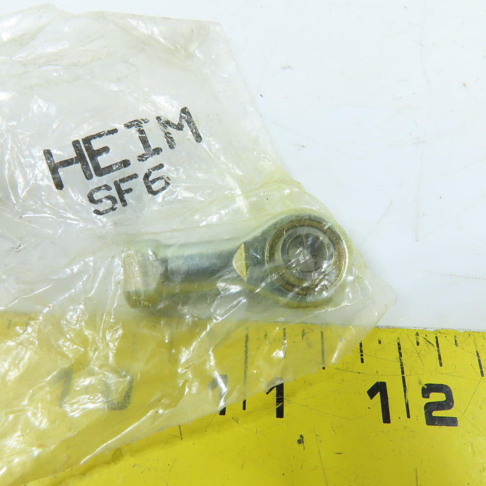 Heim SF6 Metric Rod End Bearing M6x1 Thread 6mm Eye
