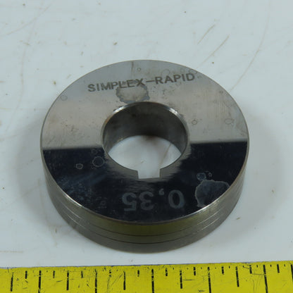Simplex Rapid 0.35 Wire Guide Roller 50mm x 13mm Wide 20mm Bore