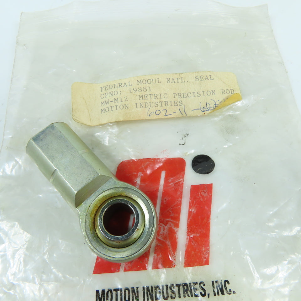 Aurora Bearing MW-M12 Metric Right Hand M12x1.75 Spherical Rod End 12mm Bore