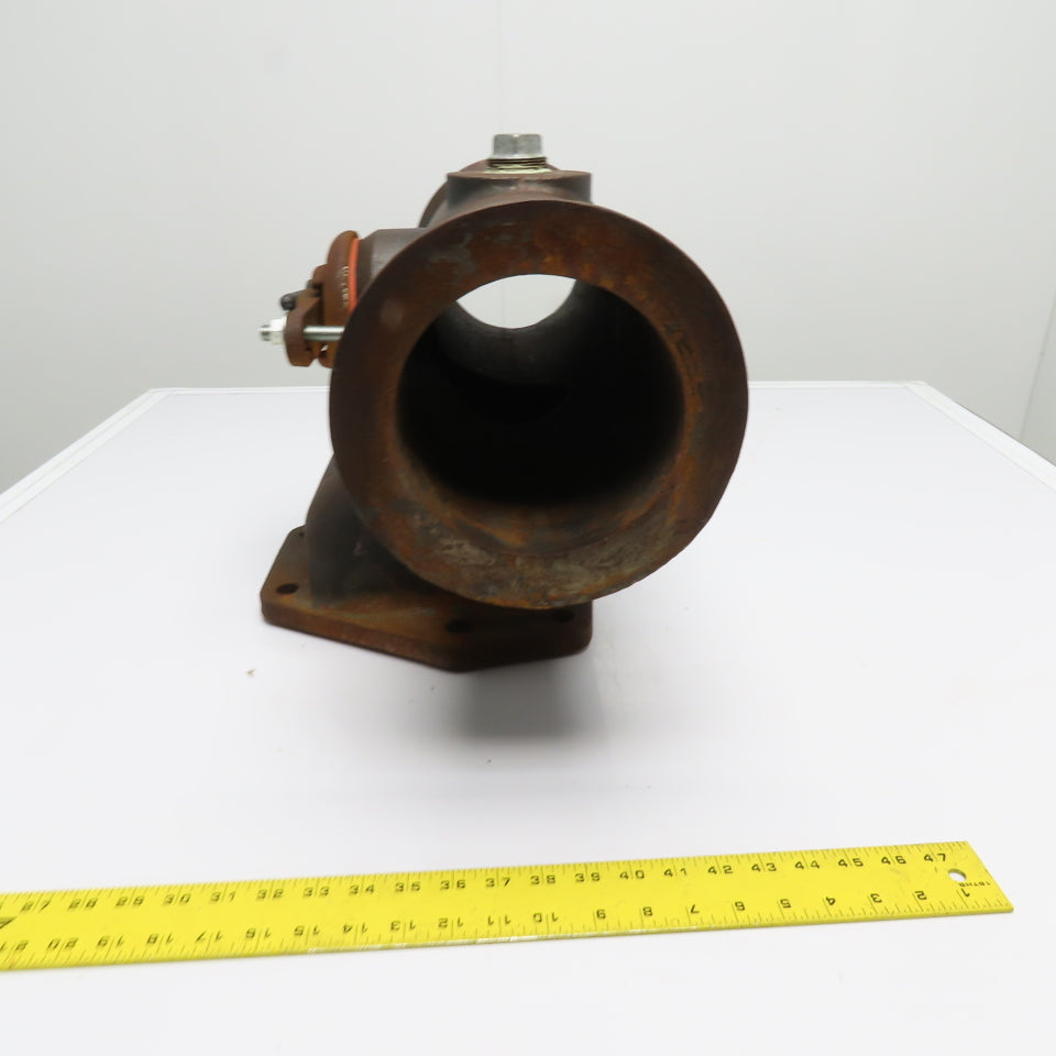 United Conveyor 5-18261-RGHD Ash Hopper Discharge Intake Tee Pipe 6" ID
