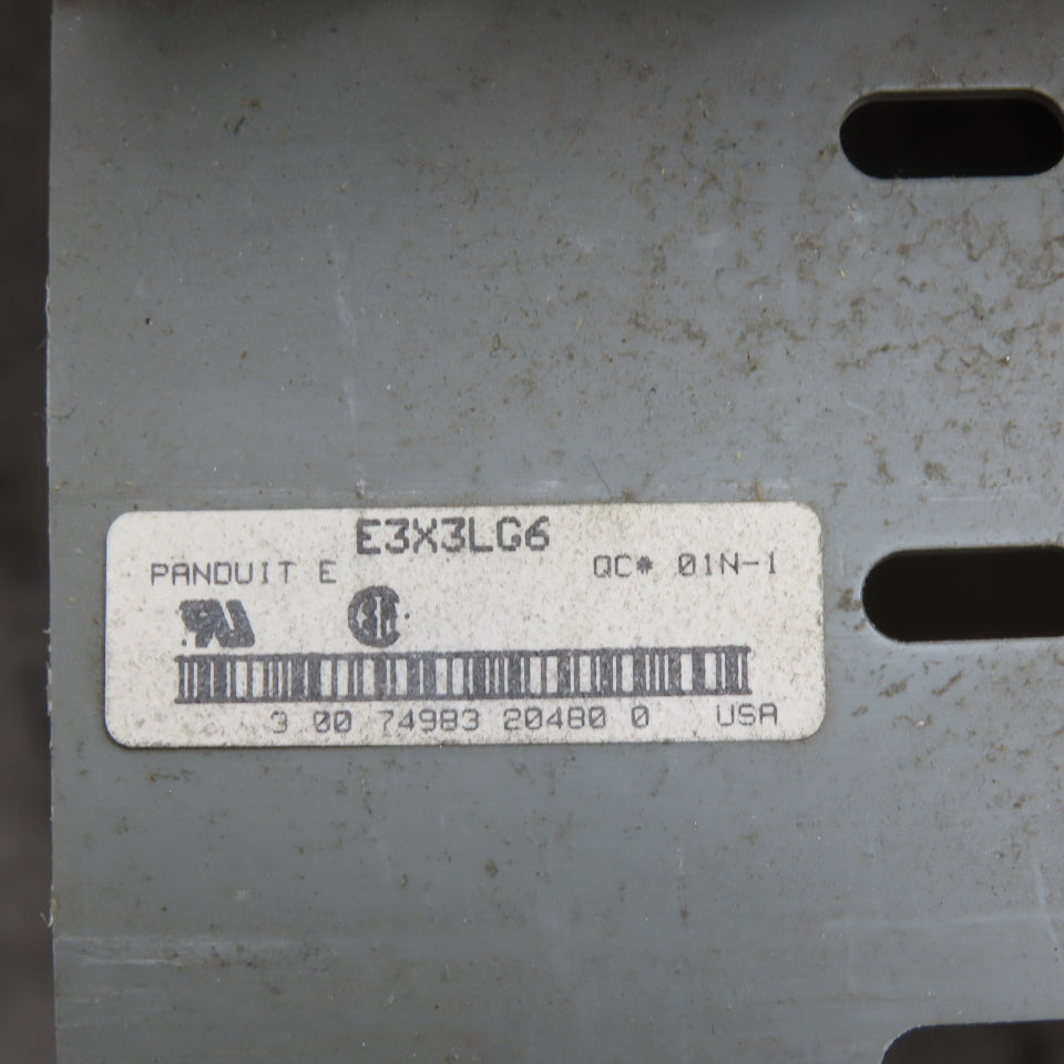 Panduit E3X3LG6 3" x 3" Light Gray Wiring Duct 6' Sections Lot Of 10