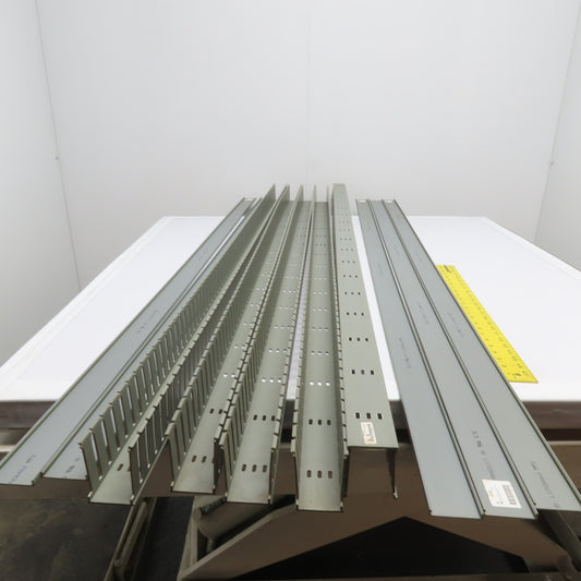 Panduit C2LG6 E2X3LG6 2" x 3" x 6' Light Gray Wireway Gutter W/ Covers Lot Of 5