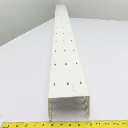 Panduit G4X4WH6 4" x 4" White Wireway Slot Duct 6' Lot of 2