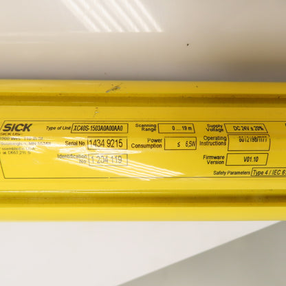 SICK XC40E-1503A0A0AAA0 XC40S-1503A0A00AA0 Safety Light Curtain Sender/Receiver
