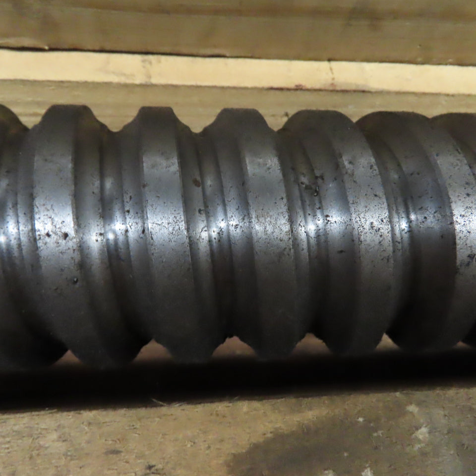 Mazak 65mm OD Single Start 20mm Lead Ball Screw 157"OAL 134" Screw Length
