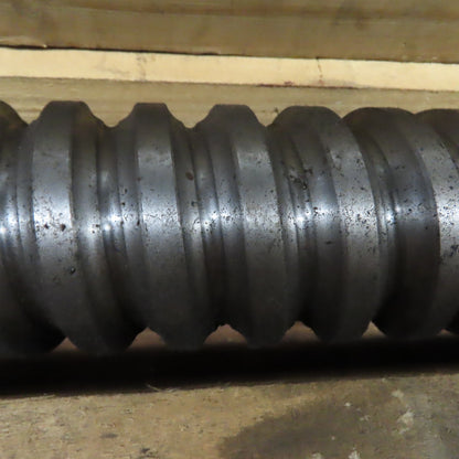 Mazak 65mm OD Single Start 20mm Lead Ball Screw 157"OAL 134" Screw Length
