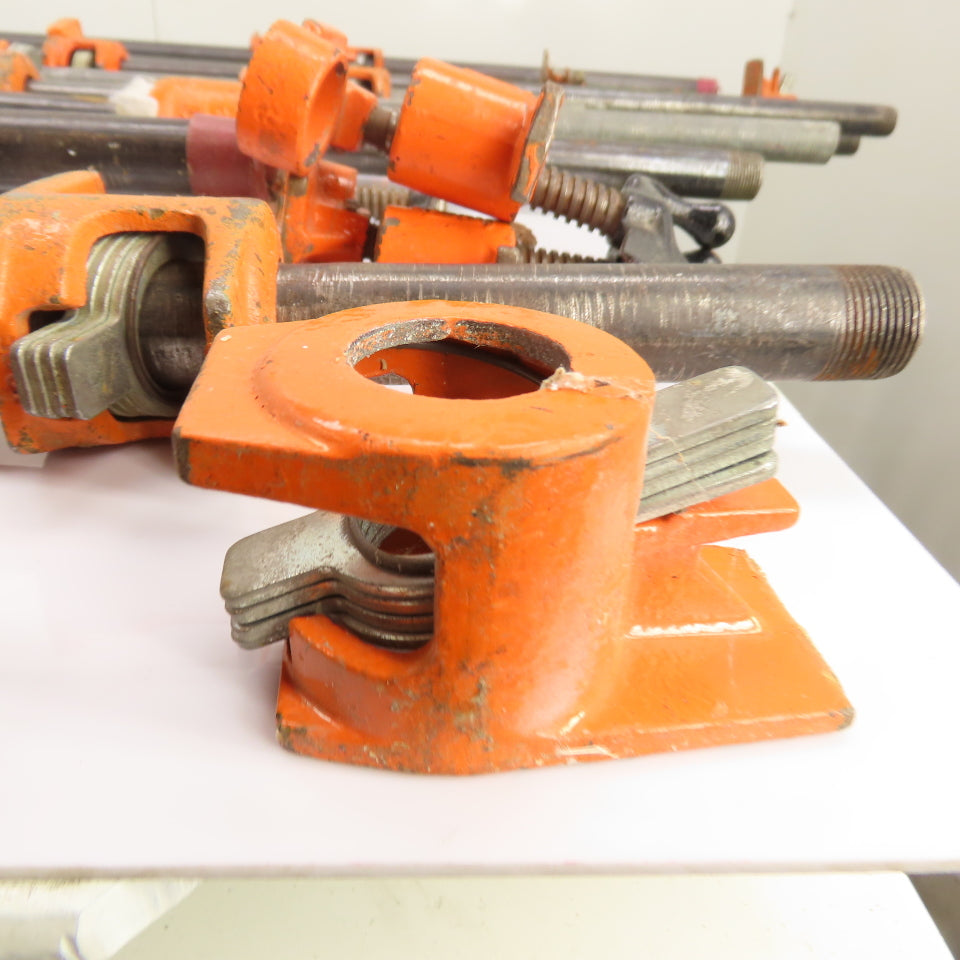 Pony 5003 1" Pipe Clamp Lot of Assorted Sizes 57"- 8" Opening