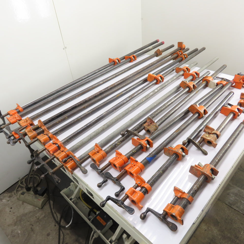 Pony 5003 1" Pipe Clamp Lot of Assorted Sizes 57"- 8" Opening