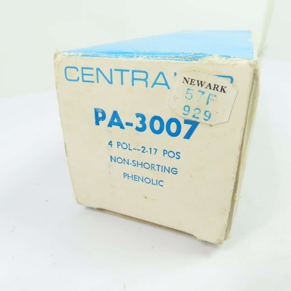 Centralab PA-3007 4-Pole 2-17 Position Non-Shorting Phenolic Rotary Switch