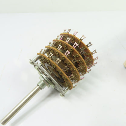 Centralab PA-3007 4-Pole 2-17 Position Non-Shorting Phenolic Rotary Switch